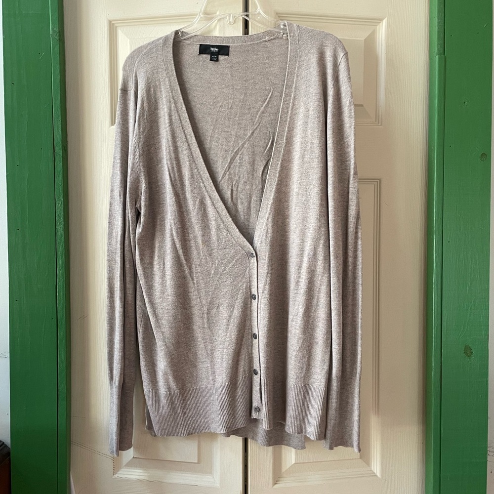Light Beige Cardigan Sweater
